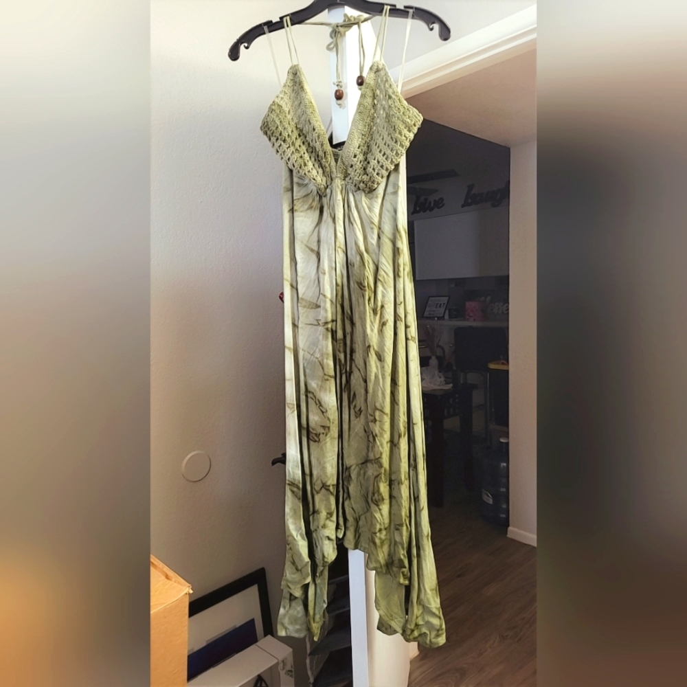 Bohemian haulter tie dress